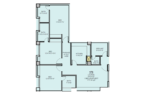 3 bed sultan tower